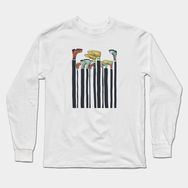 Shoes Long Sleeve T-Shirt by A N Illustration